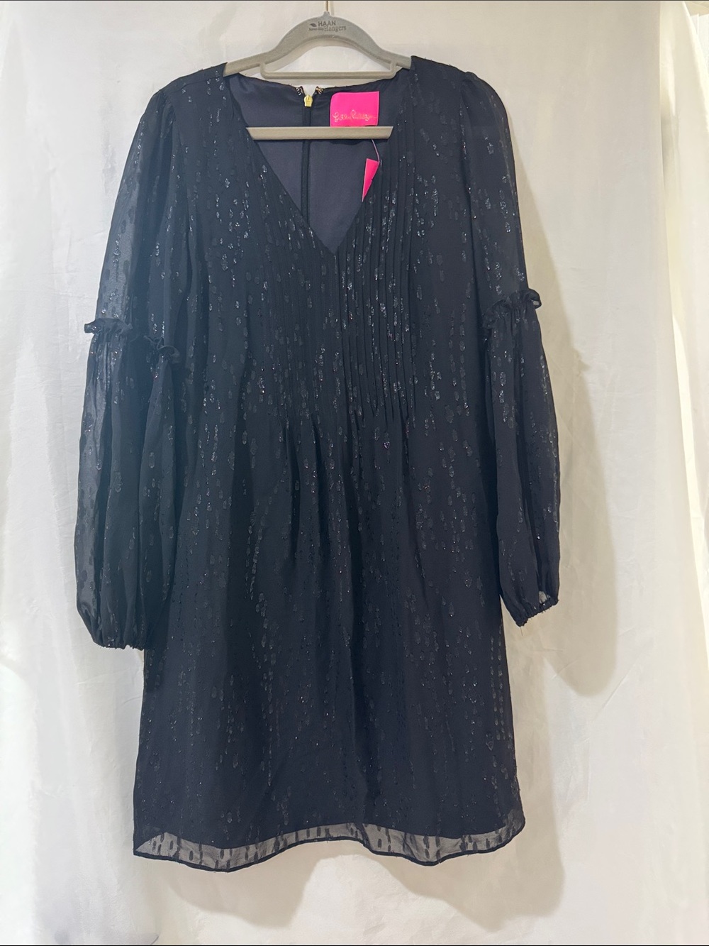 Lilly Pulitzer 4  Cleme long sleeve Silk dress New